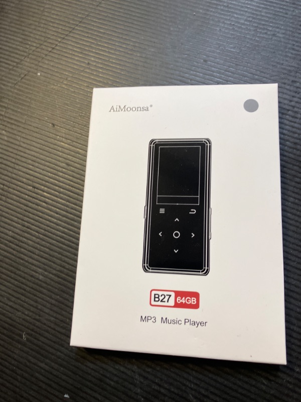 Photo 1 of 64GB MP3 Player with Bluetooth 5.2, AiMoonsa Music Player with Built-in HD Speaker, FM Radio, Voice Recorder, HiFi Sound, E-Book, Earphones Included
