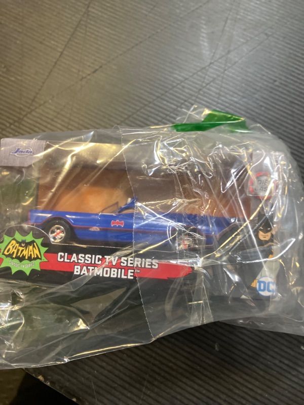 Photo 1 of Jada Hollywood Rides 1966 Batman Batmobile - Die-cast Car with Opening Doors, 1:32 Scale, Ages 8+, Toy for Adults and Kids