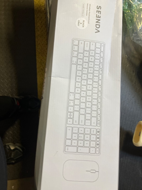 Photo 1 of Wireless Bluetooth Keyboard and Mouse for Mac, Multi-Device Rechargeable Slim Keyboard and Mouse Stainless Steel Full Size, Compatible with MacBook Pro/Air, iPad, iMac - Space Gray