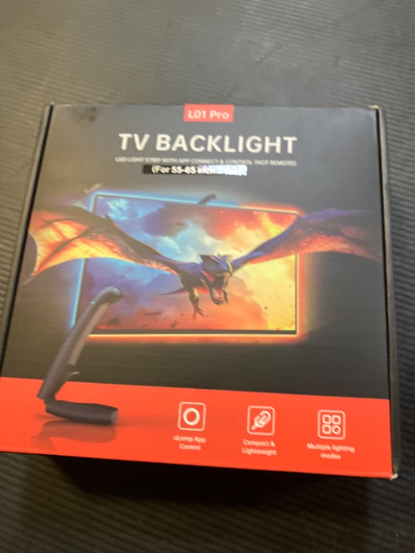 Photo 1 of FFJ TV LED Backlight, 14.7ft Cuttable TV Lights That Change with TV for 55-65 Inch Screen and PC Monitor, TV Backlight with Sensor, Smart App Control, Game & Music Sync Color Changing