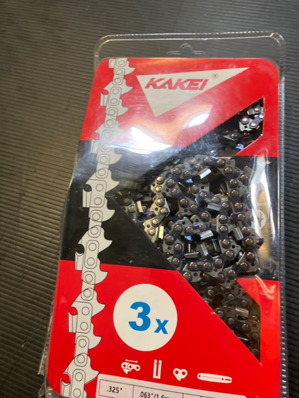 Photo 1 of KAKEI Stihl Chainsaw Chain 18 Inch .325" Pitch .063" Gauge 68 Drive Links- 26RS 68 Fits Stihl (PRE 2023 .063" Gauge) 025, MS250, MS251-36390050068, V68 (3 Chains)
