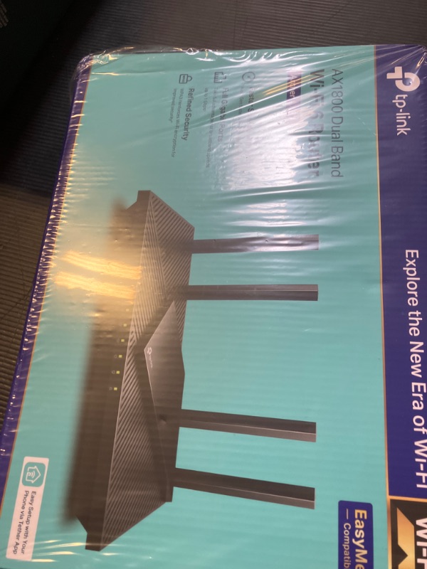 Photo 1 of TP-Link AX1800 WiFi 6 Router V4 (Archer AX21) – Dual Band Wireless Internet, Gigabit, Easy Mesh, Works with Alexa - A Certified for Humans Device