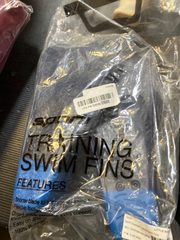 Photo 1 of Sporti Essential Floating Swim Fins - NavyBlue - Youth 1-2 