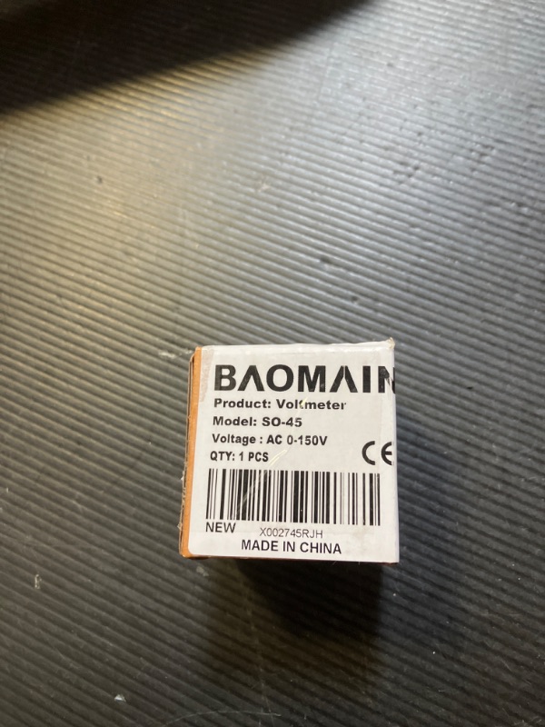 Photo 1 of Baomain Analog Dial Panel Meter Voltmeter Gauge SO-45 AC 0-150V Round Black