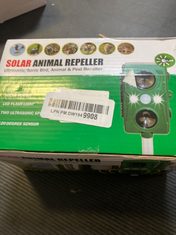 Photo 1 of Ultrasonic Cat Deterrent, 2024 Upgrade 5 Modes Waterproof Solar Powered Deterrent Device with Motion Sensor & LED Flashing Lights Device, Dogs