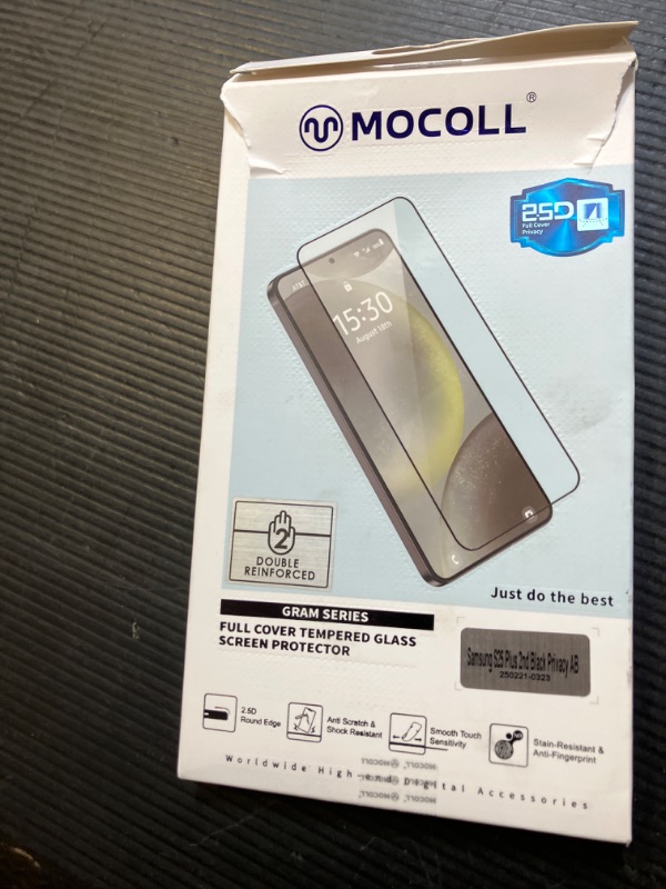 Photo 1 of MOCOLL for Samsung Galaxy S25 Privacy Screen Protector Tempered Glass (Galaxy S25 Plus)