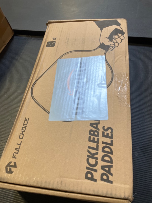 Photo 1 of FULL CHOICE Pickleball Paddles, USAPA Approved, Micro Abraded Fiberglass Surface, Come with Balls, Paddle Bag and Grip Tapes, an Ideal Gift for Men and Women, 2 Pack, Brown
