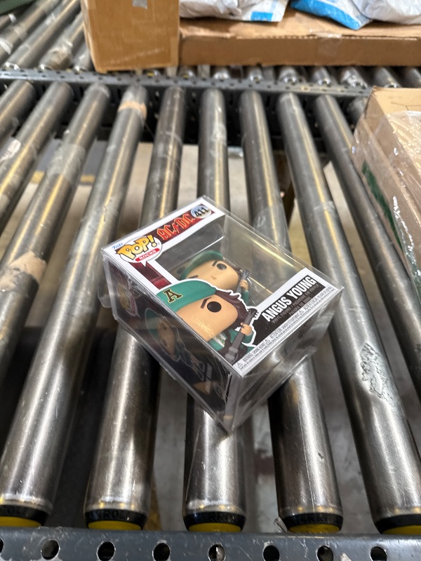 Photo 1 of Funko Pop! Rocks Vinyl Figure - Angus Young (AC/DC) (Green Suit) #411, with Protector Case