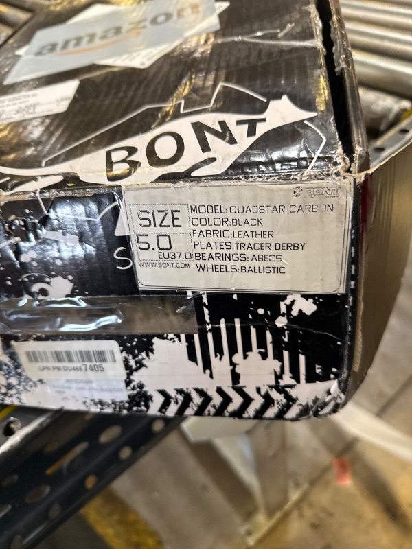 Photo 1 of Bont Skates - Quadstar Carbon Roller Skate Derby Package - Professional rollerskates for Derby, Speed and Indoor Skating (5/37)