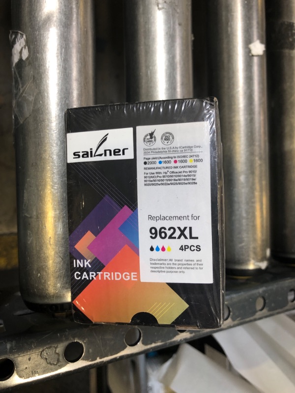 Photo 1 of 962XL Ink Cartridges for HP 962XL Ink Cartridges Combo Pack Work for HP Officejet Pro 9015e 9010 9025e 9015 9025 9018e 9025e 9020 Printer for HP 962 (4 Pack)
