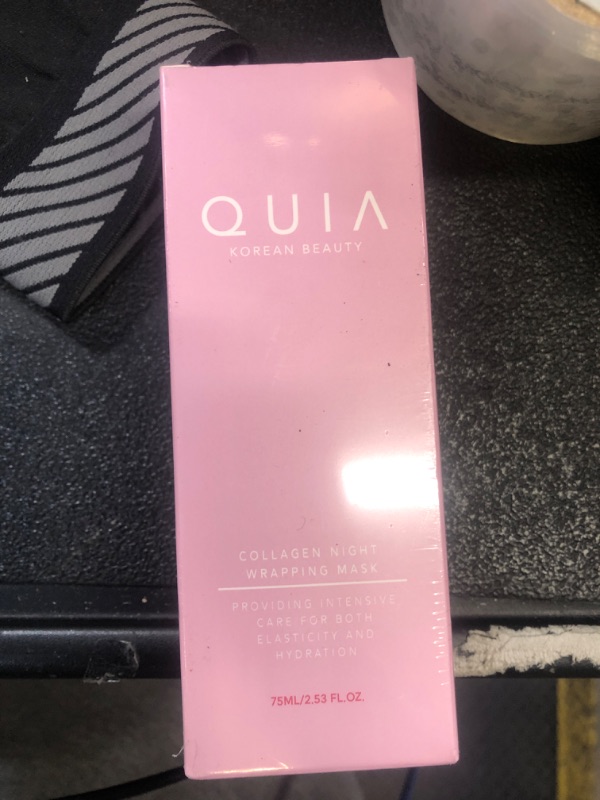 Photo 1 of QUIA Collagen Night Wrapping Mask for Glass Skin – Korean Skincare for Hydrated, Radiant Skin – Overnight Firming & Hydration – Easy Peel-Off Formula, Dermatologist-Tested- For All Skin Types