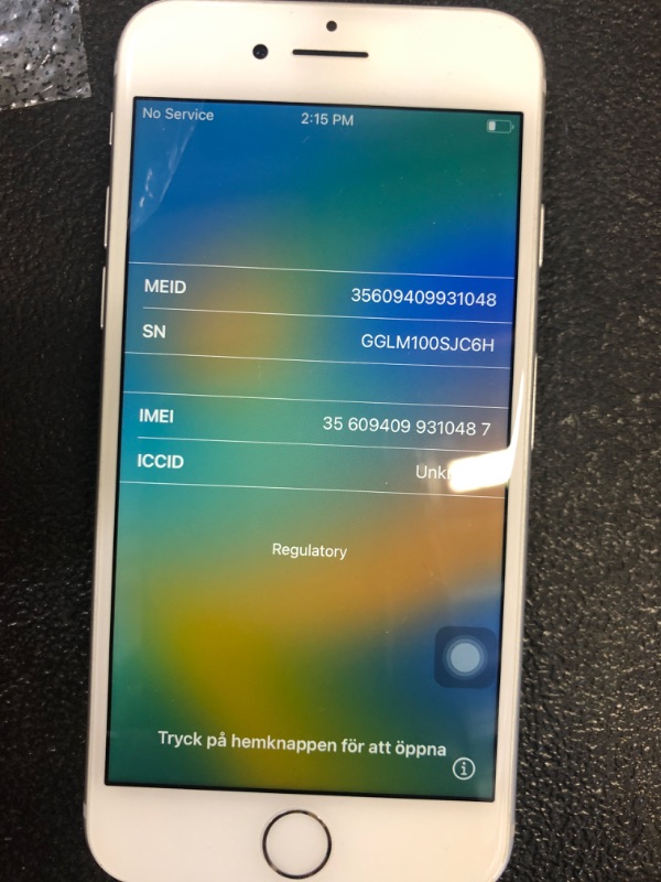 Photo 1 of Apple iPhone 8 64GB Unlocked - Silver