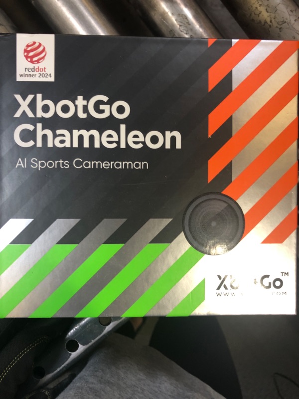Photo 1 of XbotGo Chameleon AI Auto Sports Action Camera - 4K 60FPS Soccer Camera and Basketball Tracking Camera for Team Sports, Live Streaming, No Subscription, Works with iOS & Android (Pearl Grey)