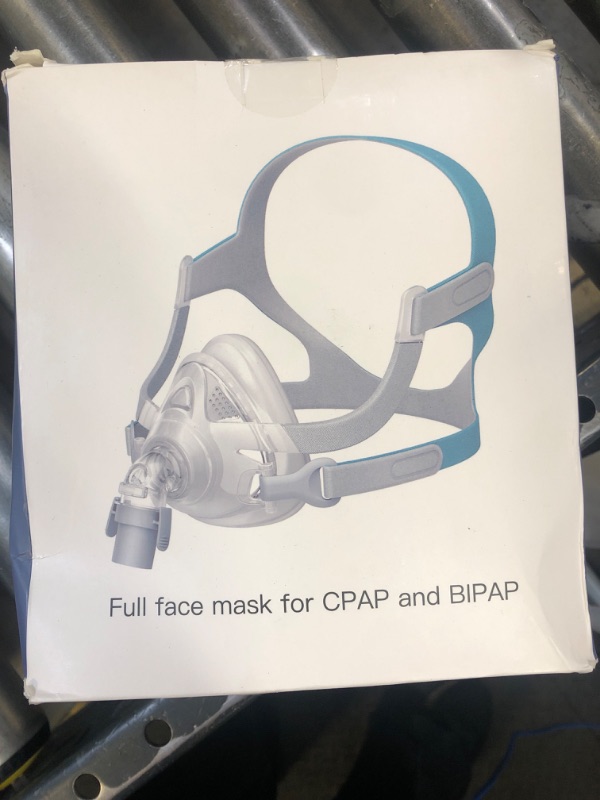 Photo 1 of TMS Comfort Series Nasal CPAP Mask Full Face - Reusable CPAP Supplies - Covers Nose and Mouth - Includes Headgear, Frame, Elbows and Full Face Mask Cushion