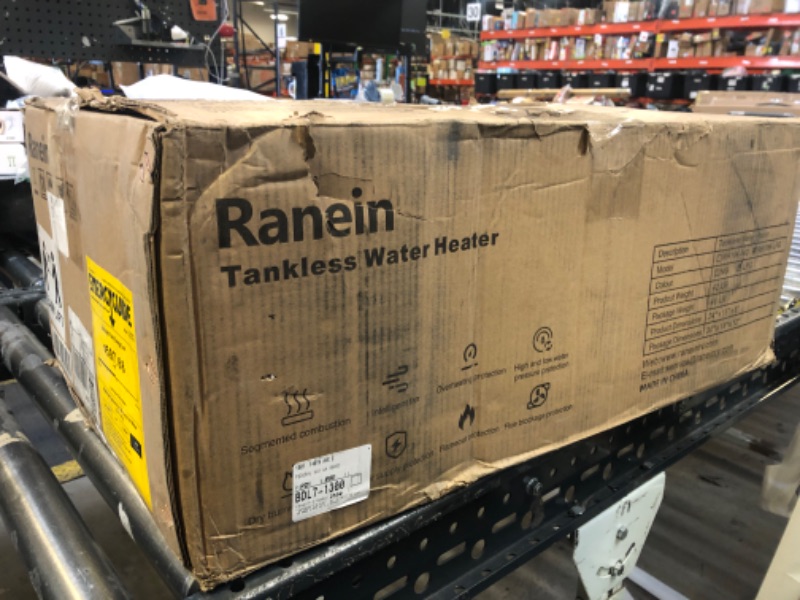 Photo 1 of Ranein Propane Gas Tankless Water Heater, Indoor Max 7.4 GPM, 190,000 BTU Instant Hot Water Heater
