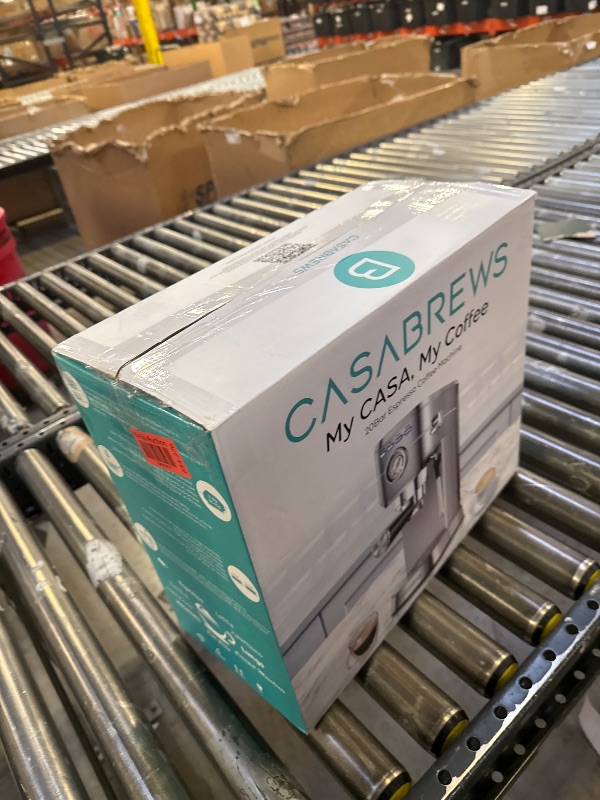 Photo 1 of CASABREWS CM5418 Espresso Machine 20 Bar, Compact Espresso Maker with Steam Milk Frother, Stainless Steel Coffee Machine with 34oz Removable Water Tank for Cappuccino, Latte, Silver