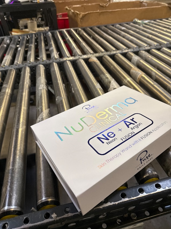 Photo 1 of NuDerma Clinical Skin Therapy Wand - Portable Skin Therapy Machine w 6 Fusion Neon + Argon Wands – Anti Aging - Clarifying - Skin Tightening & Radiance - Wrinkle Reducing