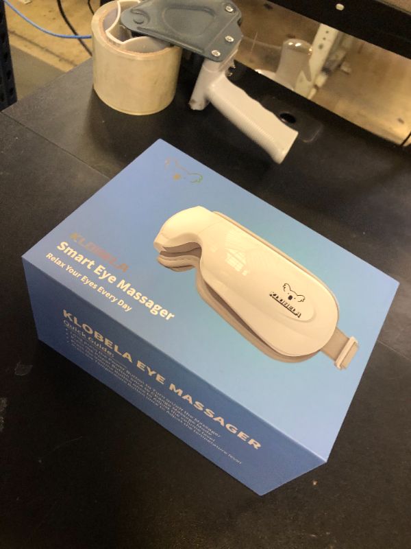 Photo 1 of klobela Eye Massager with Heat&Bluetooth Music,FSA/HSA Eligible Eye Care Device for Migraine,Smart Eye Mask for Relaxation,Reduce Strain,Improve Sleep,Ideal Gift for Men/Women,White