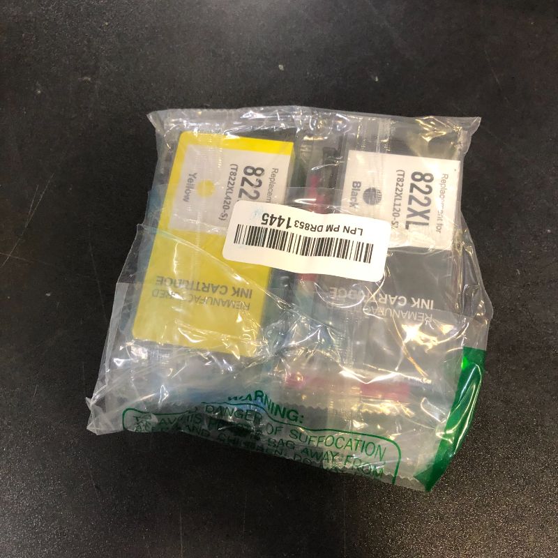 Photo 1 of 822XL Ink Cartridges Combo Pack Remanufactured Replacement for Epson 822XL Ink Cartridges for 822XL Printer Ink Epson use with WF-3820 Printer Ink Cartridges Workforce Pro WF-4820 WF-3820 WF-4820 822