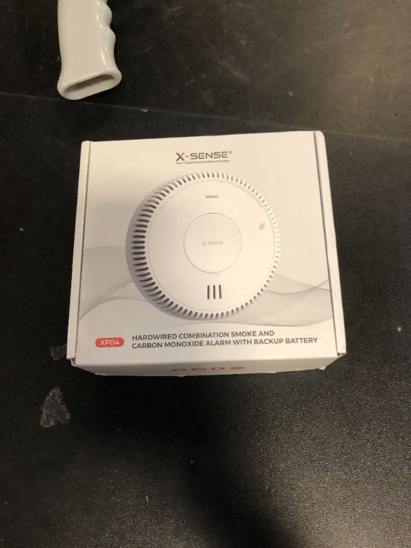 Photo 1 of X-Sense Hardwired Combination Smoke and Carbon Monoxide Detector, Hardwired Interconnected Smoke and CO Detector Alarm with Replaceable Battery Backup, XP04, 1-Pack