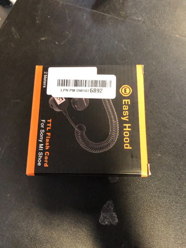 Photo 1 of Off-Camera Shoe Cord, Easy Hood TTL Off Camera Flash Speedlite Cord for Sony ZV-1 A9 A7R IV A7 A7R A7S A7 II A7 III A7R II A7R III A7SII A6500 A6400 A6300 Camera with Multi Interface MI Shoe