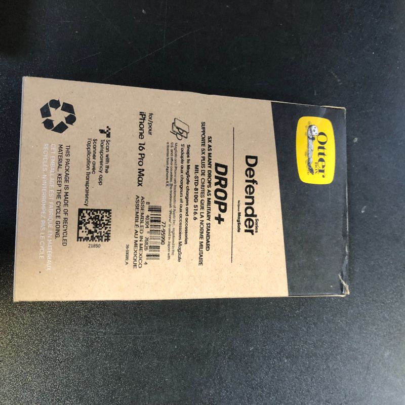 Photo 1 of OtterBox iPhone 16 Pro Max Defender Series Case - Black