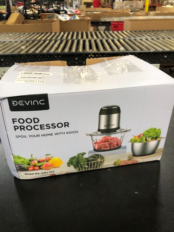 Photo 1 of Food Processors, Mini Meat Grinder & Veggie Chopper with 2 Bowls (8 Cup+8 Cup), Electric Food Chopper with 2 Sets of Bi-Level Blades for Meat, Vegetables, Fruits and Nuts