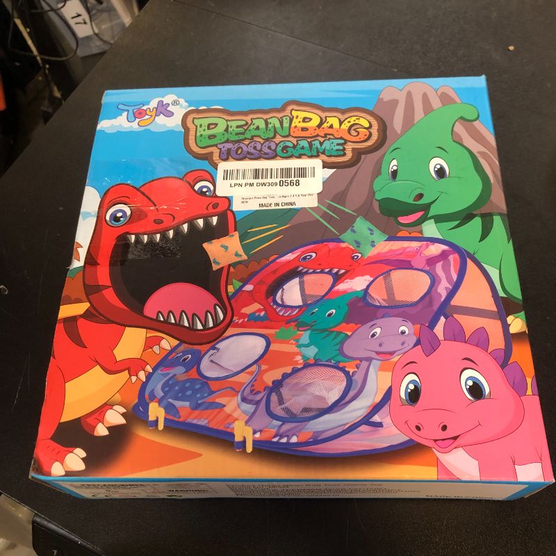 Photo 1 of Dinosaur Bean Bag Toss Game Toy Outdoor Toss Game, Family Party Party Supplies for Kids, Gift for Boys Birthday or Christmas for Toddlers Ages 3 4 5 6 Year Old