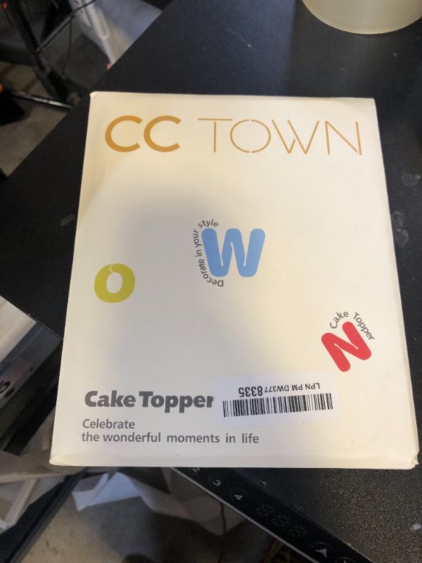 Photo 1 of CC TOWN Wooden Oh Baby Cake Topper, New Baby For Photo Booth Props, Wooden Cake Topper for Baby Shower or Baby Birthday Decorations?Design02?