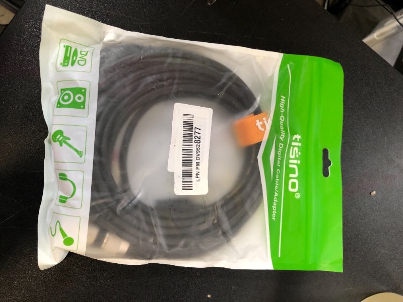 Photo 1 of tisino 3.5mm to Dual XLR Stereo Cable 1/8 inch Mini Jack to 2 XLR Male Y Splitter Adapter Cord- 10 FT