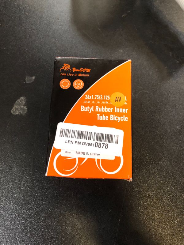 Photo 1 of 1-PC 26" Bike Tube 26x1.75/2.125 47/57-559 26" Bicycle Tube 26" Inner Tube Compatible with 26x1.75/1.95/2.0/2.10/2.125 Road, Mountain Cruisers, MTB, Gravel, City Bike Tire Tubes AV33mm Schrader Valve