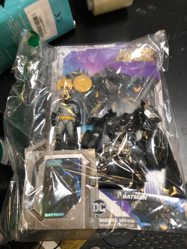 Photo 1 of DC Comics, Metal Force Batman Action Figure, 6-Inch with 4-Inch Mini Figure, Built-in Blaster and Armor Suit, Super Hero Kids Toys for Boys and Girls Ages 4 and Up