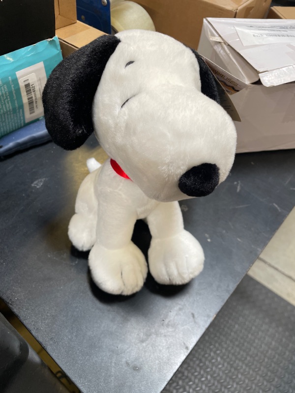 Photo 1 of Aurora® Timeless Peanuts® Snoopy Stuffed Animal - Classic Characters - Lasting Memories - Seated 9 Inches