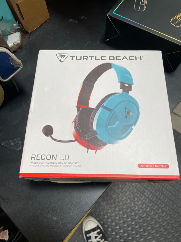 Photo 1 of Turtle Beach Recon 50 Xbox Gaming Headset - Xbox Series X, Xbox Series S, Xbox One, PS5, PS4, PlayStation, Mobile & PC with 3.5mm - Removable Mic, 40mm Speaker, Red and Blue