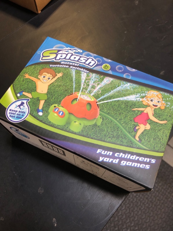 Photo 1 of 2 in 1 Sprinkler for Kids Summer Toys, Spinning Turtle & Bubble Water Sprinkler Toys for Summer Outdoor Toys for Toddler Backyard Games Splashing Fun Water Toys Kids Sprinklers for Boys Girls