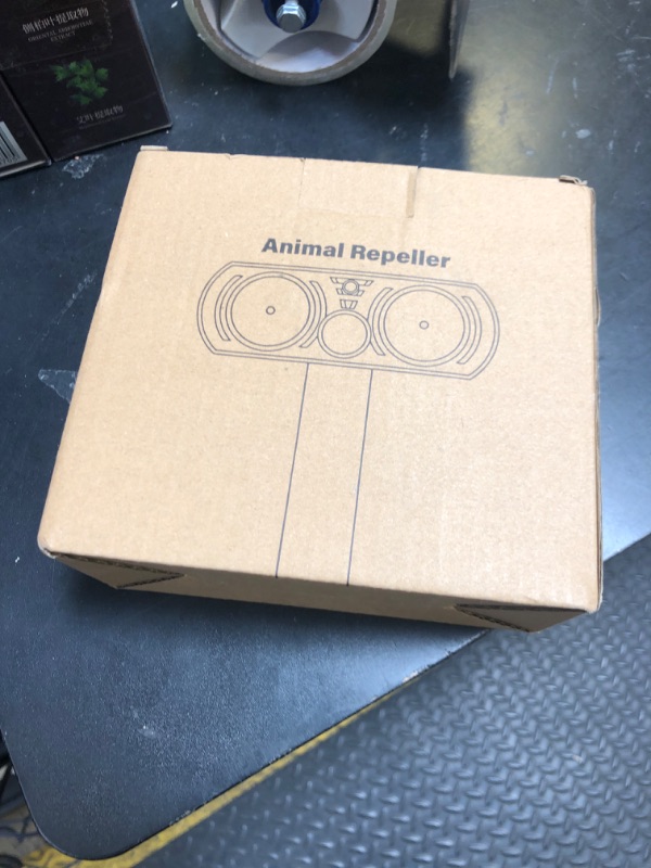 View 2 of Solar Ultrasonic Animal Repellent Outdoor, Deer Repellent Devices Motion Detection, Waterproof Cat Squirrel Mouse Raccoon Dog Bird Repellent Deterrent with LED Flash Light for Yard Farm Garden