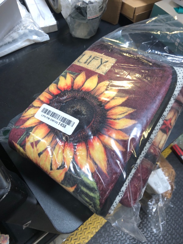 Photo 1 of Vintage Rooster Kitchen Floor Mat 20x39 Inches,Rustic Country Style Farm Hen Chicken Non Slip Washable Comfort Standing Cushioned Carpet Rug for Bathroom Kitchen Sink Office Laundry Room