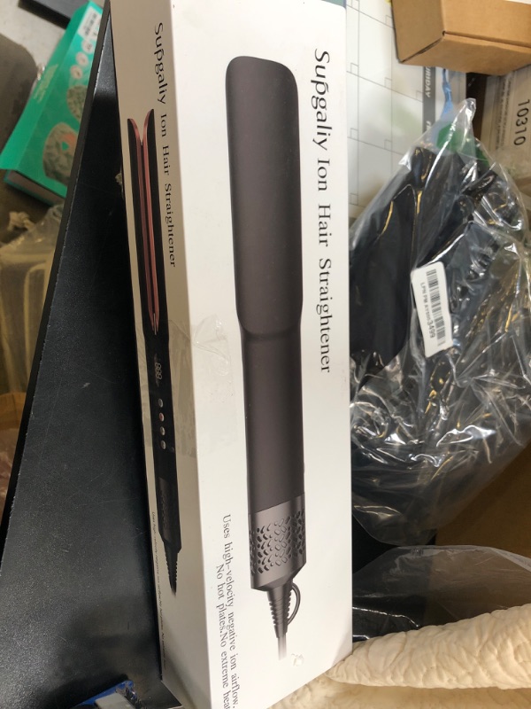 Photo 1 of Hair Straightener - 2 in 1 Wet to Dry Hair Dryer and Straightener with High-Speed Airflow + Rapid Heat-Up + Customizable Temperature + LCD Display & Auto Shut-Off + No Heat Damage for All Hair Types
