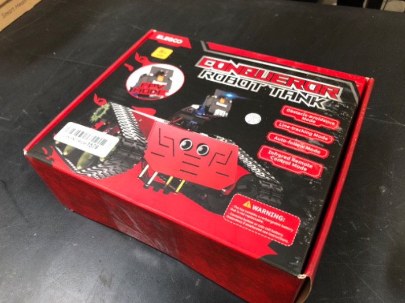 Photo 1 of ELEGOO Conqueror Robot Tank Kit with UNO R3 for Arduino Robotics for Kids Ages 8-12 12-16 STEM Science Kits Coding Robots Toys for 8+ Year Old Boys Girls Teens Circuits Engineering Building Project