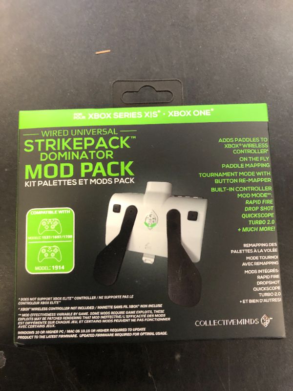 Photo 1 of Collective Minds Strike Pack Wired Dominator for Xbox Series X|S and Xbox One – Controller Mods with Remappable Paddles, Anti-Recoil MODS, and FPS Enhancements – Precision Fit for Xbox Controllers