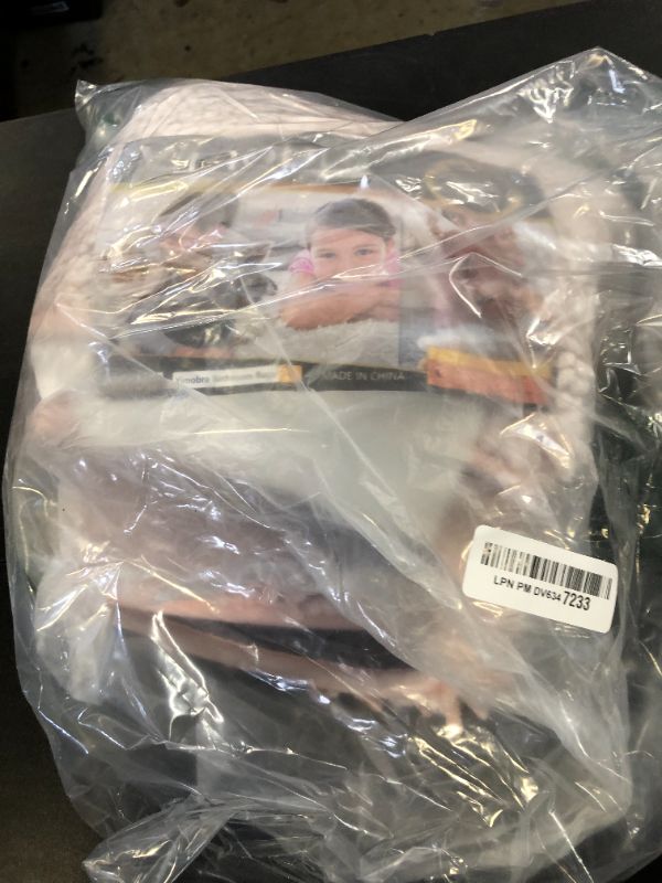 Photo 1 of Yimobra Toilet Rugs U Shaped Washable, Soft Comfortable Toilet Mat for Bathroom Floor, Non-Slip Contour Bathroom Rugs for Toilet, Fluffy, Thick, Dry Quickly Absorbent Water, 24.4 x 20.4, Pink