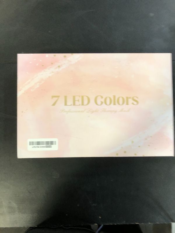 Photo 1 of SDKWDH Red Light Therapy for Face, 7 Colors LED Face Mask Light Therapy At Home, Led Face Mask Light Therapy, Pink