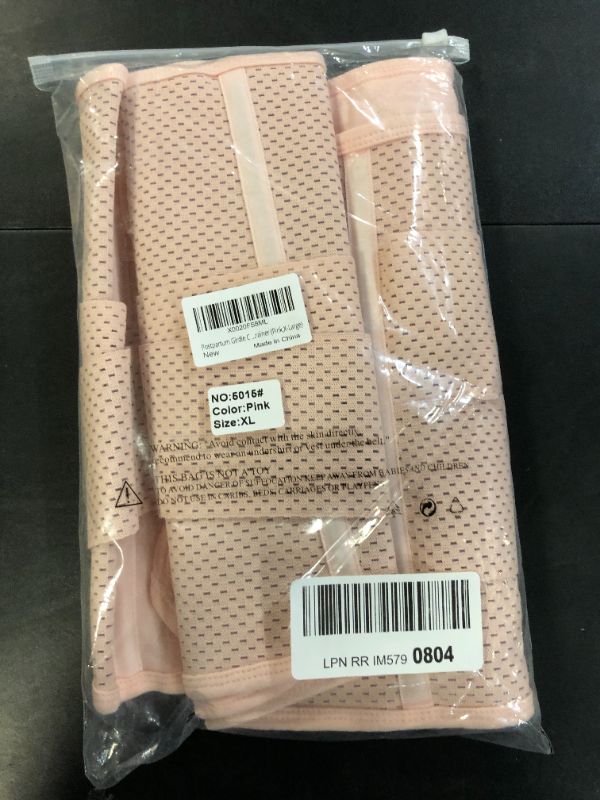 Photo 1 of Postpartum Girdle C Section Recovery Belly Band Wrap Belt Corset Waist Trainer (Pink,X-Large)