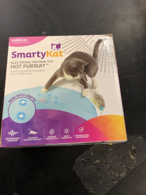Photo 1 of SmartyKat Hot Pursuit Electronic Concealed Motion Cat Toy, Battery Powered - Blue, One Size