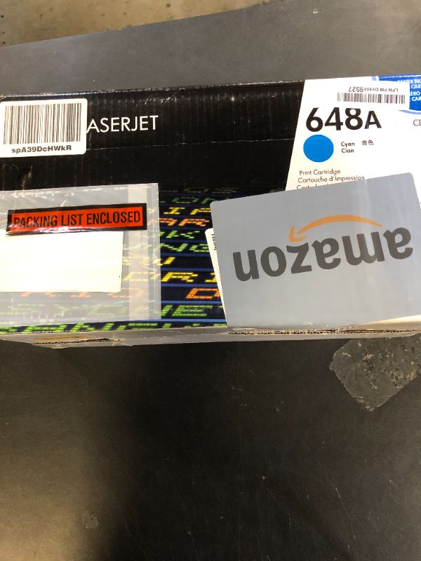 Photo 1 of HP 648A Cyan Toner Cartridge | Works with HP Color LaserJet Enterprise CP4025, CP4525 Series | CE261A