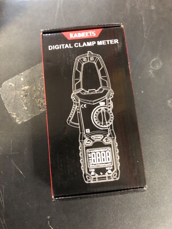 Photo 1 of KAIWEETS HT206D Digital Clamp Meter T-RMS 6000 Counts, Multimeter Voltage Tester Auto-ranging, Measures Current Voltage Temperature Capacitance Resistance Diodes Continuity Duty-Cycle (AC/DC Current)