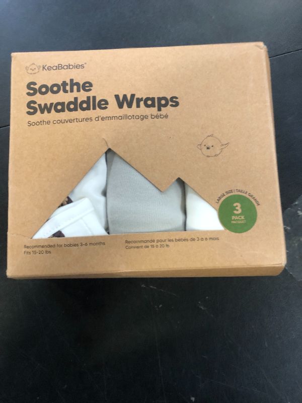 Photo 1 of 3-Pack Organic Baby Swaddle Sleep Sacks - Swaddles for Newborns, Infant 3-6 Months, Baby Girls, Boys, Soft & Snug Newborn Sleep Sack, Nursery Swaddling Blankets (The Wild 2,L)