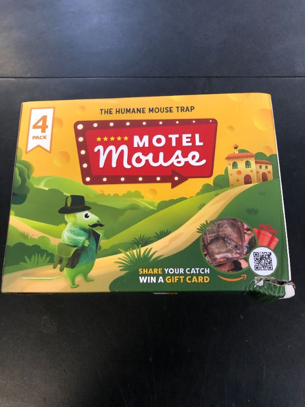 Photo 1 of Motel Mouse Humane Mouse Traps No Kill Live Catch and Release 4 Pack - Reusable, Easy to Use & Clean, No Touch Release, Sensitive Includes Cleaning Brush, Instruction Manual & Video - Mousetrap Indoor
