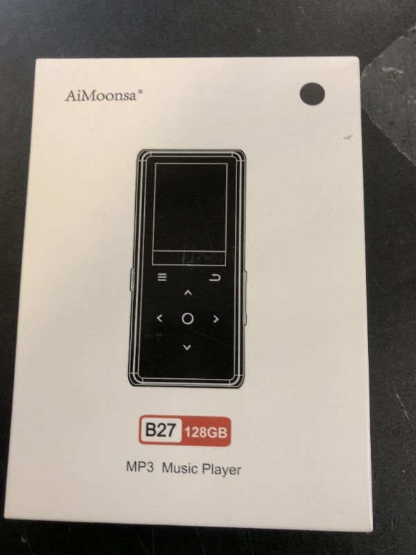 Photo 1 of 128GB MP3 Player with Bluetooth 5.2, AiMoonsa Music Player with Built-in HD Speaker, FM Radio, Voice Recorder, HiFi Sound, E-Book, Earphones Included