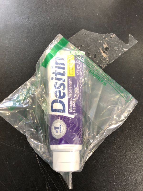 Photo 1 of Desitin Maximum Strength Baby Diaper Rash Cream, 40% Zinc Oxide for Treatment, Relief & Prevention, Hypoallergenic, Phthalate- & Paraben-Free Paste, Protects Skin for 12 Hours, 4.8 oz